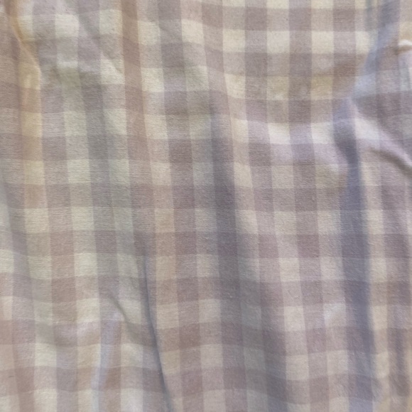 Lavender gingham wide leg pants - Picture 4 of 4